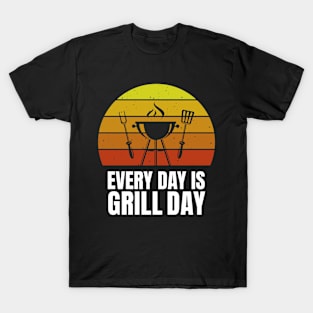 Every Day is Grill Day Grilling Grill Master T-Shirt